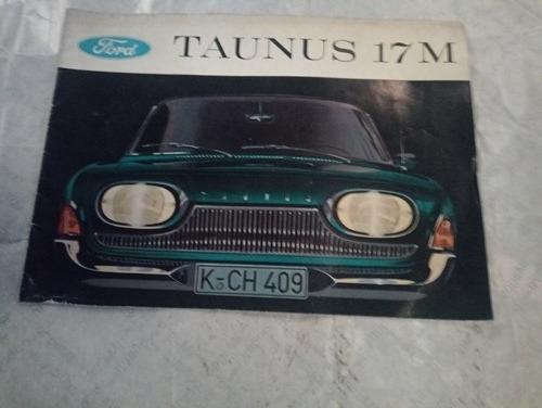 Folleto Catálogo Taunus 17m Año 1956 Original Concesionario