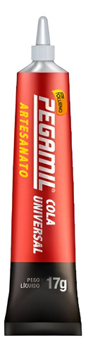Kit 12 Colas Pegamil 17g Plástico Madeira Papel Couro Tecido