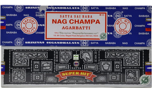 Conjunto De 2 Satya Nag Champa (100g Cada Uno) Satya Na...