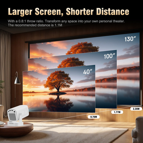 Proyector Magcubic Hy310 4k Hd 1080p Wifi6 Led 330ansi