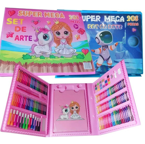 Set De Arte Para Niñas Y Niños Educativos 208 Piezas