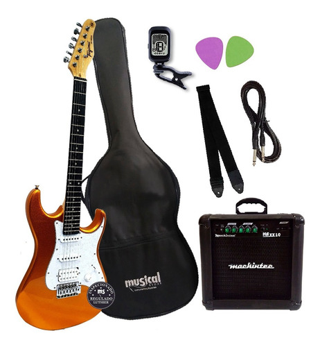 Guitarra Stratocaster Elétrica Tagima Tg-520 Kit C/ampli