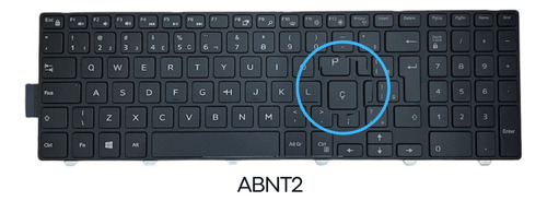 Teclado Dell Inspiron 15-3000 Series I15 Novo C/ Ç