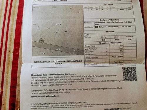 Imagen 6 de 6 de Venta Terreno - San Juan Al 4900