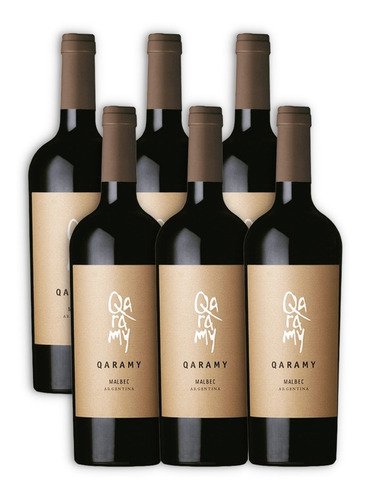 Vino Qaramy Malbec Caja X6u 750ml Valle De Uco Mendoza