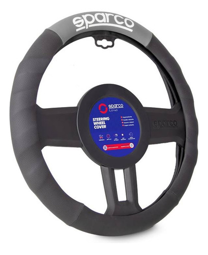 Cubre Volante Para Coche Sparco Negro/gris