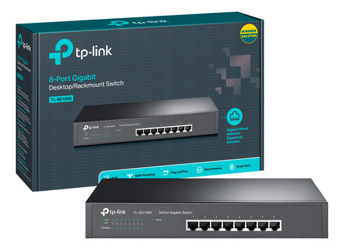 Switch De Escritorio Tp Link Tl-sg1008 8 Puertos Gigabit