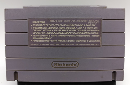 T2 Terminaitor 2 Judgment Day Para Snes (Usado)