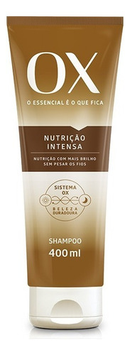 Shampoo Ox Nutrição Intensa Beleza Duradoura 400ml