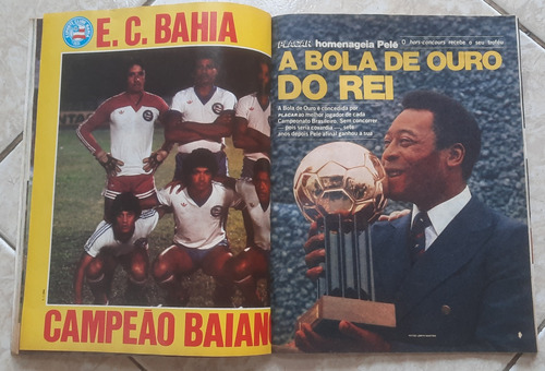 Revista Placar 603 Pôster Atlético Mg E Bahia Campeão 1981 (Usado)