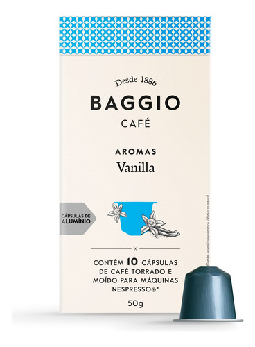 Baggio Caps Aroma Vanilla Box - 10 Cápsulas