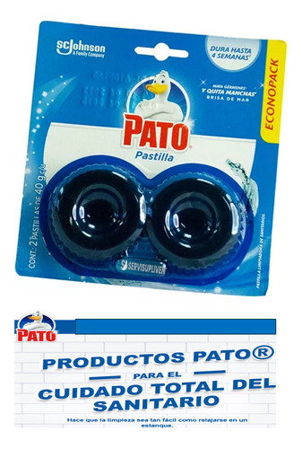 Pato Pastilla Limpiadora De Sanitarios Quita Manchas 