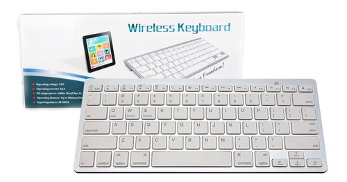 Teclado Bluetooth Wireless Keyboard Mac Pc Tablet Cel