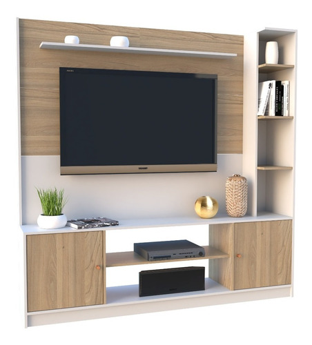 Modular Rack Centro De Entretenimiento Led Tv Mesa Melamina + Envió Sin Cargo Capital Federal  