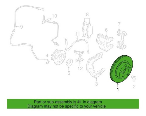 Imagen 5 de 8 de Disco Delantero Bmw F22 F23 F30 F80 240i 330i 2011-2018@