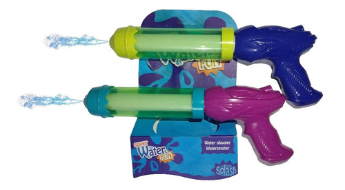 2 Pistolas De Agua 30cm Carnaval Pistolitas Juguete Watergun