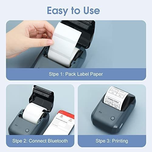 Impresora De Etiquetas Portátil Bluetooth Niimbot-azul