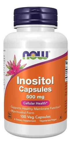 Now Inositol Cápsulas De 500 Mg C/u