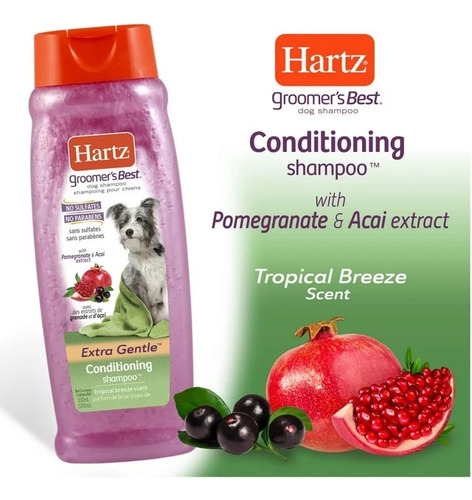 Shampoo Hartz Groomer's Best Con Extracto De Almendras