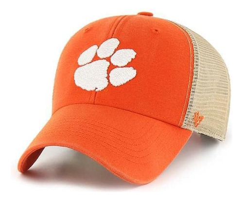 Campus Hats Clemson Naranja Blanco Plaid Acre Mesh Hombres