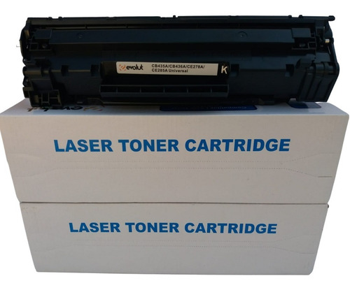 Kit 2x Toner 285a Toner Ce285a Toner Hp P1102w Compatível Tinta Preto