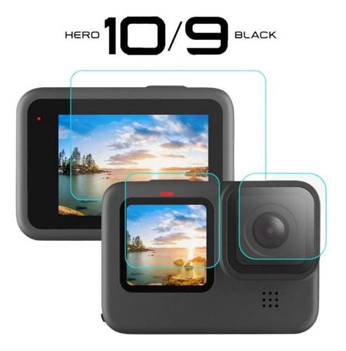 Kit Proteção Lente Tela Lcd Gopro Hero 10 Black