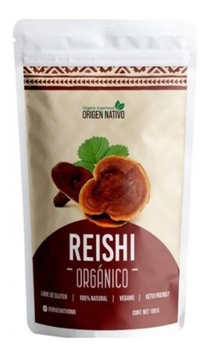 Hongo Reishi Orgánic En Polvo Vegan 100 G