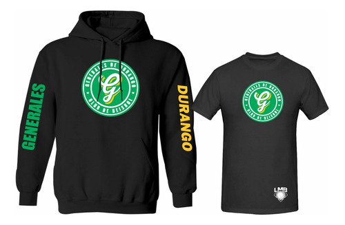 Kit De Sudadera + Playera Mod Generales De Durango Estampado