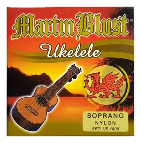 Encordado Ukelele Soprano Martin Blust 1800 Cuerdas Nylon