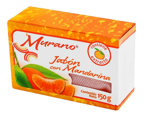 Jabon Murano Paq. Con 10 Pz. Mandarina