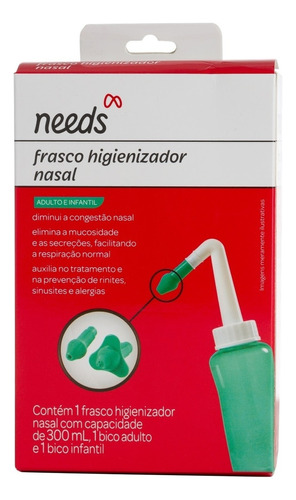 Needs Frasco Higienizador Nasal 300ml