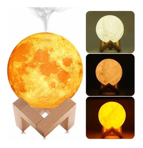 Humificador Luna Lámpara Led - Aromatizador De Ambientes