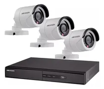 Comprar Kit Seguridad Hikvision Dvr 4ch Full Hd + 3 Camaras 2mp 