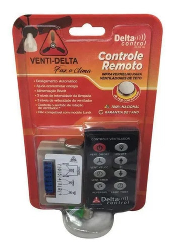 Controle Remoto Delta Control - Venti Delta