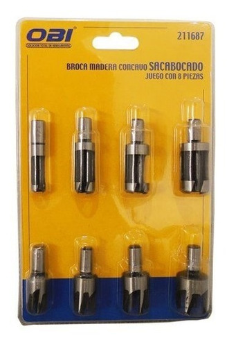 Juego De Brocas Clavacote 8 Pz 211687 Obi