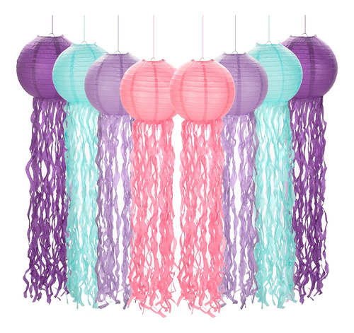 Faroles Colgantes De Papel Con Medusas Kopesmsy Para Decorac
