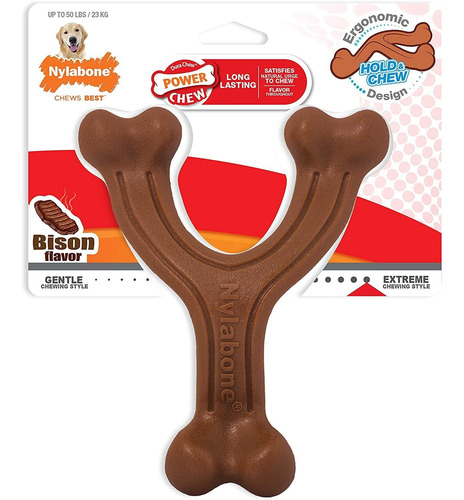 Nylabone Ergonomic Hold & Chew Wishbone Power Chew Durable D