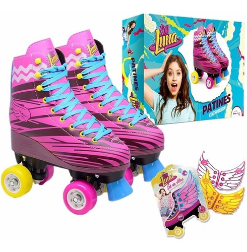 Patines Soy Luna Talle Numero Chico 29-30-31-32 Y Alitas