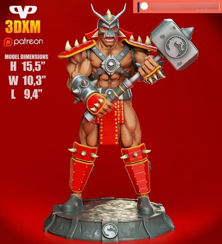 Archivo Stl Impresión 3d - Mortal Kombat - Shao Khan - 3dxm