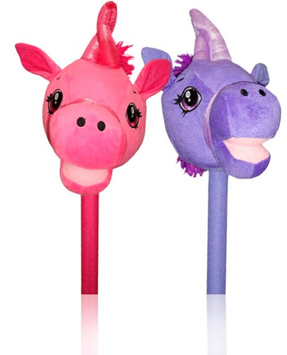 Educando Unicornio Juguete Peluche Caballito Palo Sonido Vio