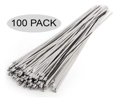 Tirrap Fleje Metalico Acero 4.6 X 350mm Goma Tripoide 100pcs