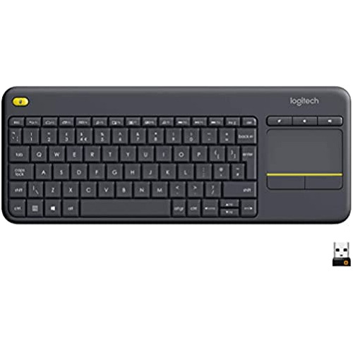 Logitech - Teclado Con Touchpad Logitech K400 Plus Black