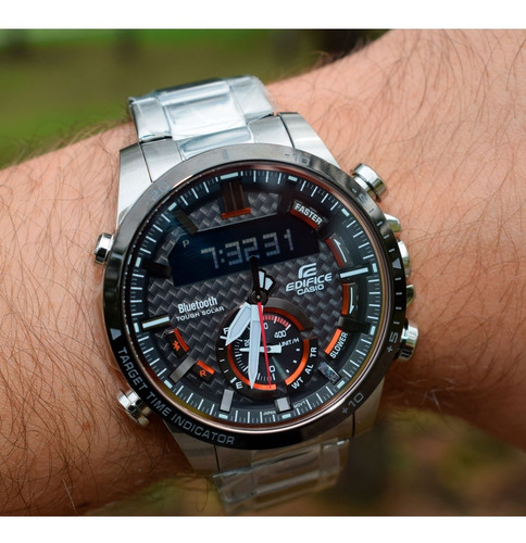 Reloj Casio Edifice Ecb-800db-1a Solar Bluetooth Original