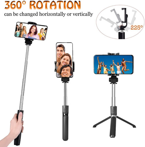 Bastão Pau Selfie Tripe Controle Bluetooth Retrátil Celular