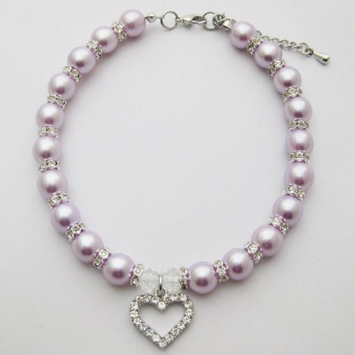 Joyería Del Collar De Perro Del Corazón Petfavorites Cristal