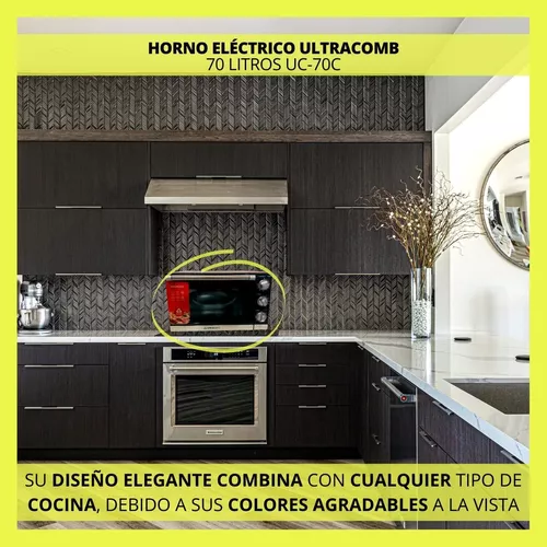 Horno Electrico Ultracomb Uc70c 70 Litros Grill Conveccion