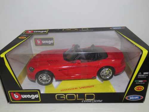 Miniatura Gold Burago 1:18 Dodge Viper Srt
