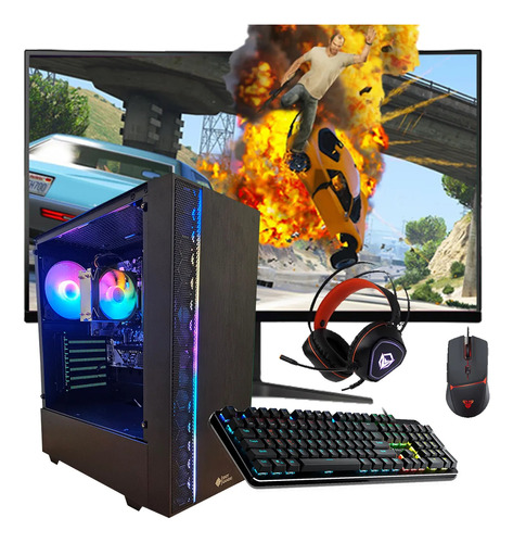 Pc Torre Gamer I5 16gb Ram Ssd 480gb + Nvidia 4gb + Monitor