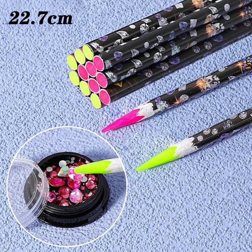 5 Unids/set Bolígrafo For Puntear Uñas, Recoger Diamantes