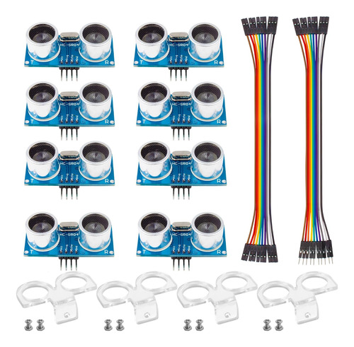 Kit Sensor Ultrasónico Hc-sr04 8 Piezas, Medición Precisa